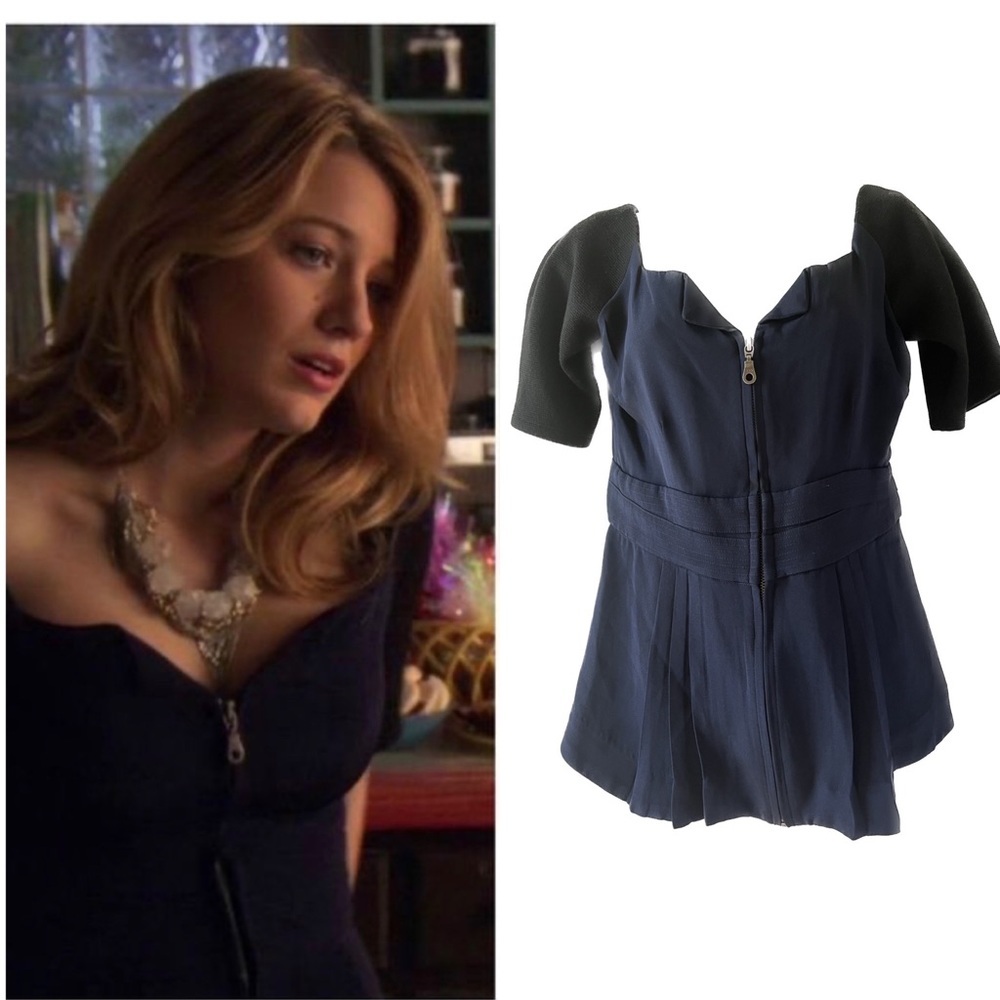 Vena Cava Serena Van Woodsen Vena Cava Top Blue
